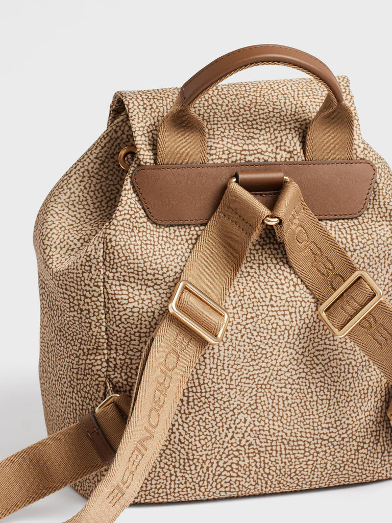 Recycled fabric backpack Op - B-CLUB BACKPACK - Borbonese