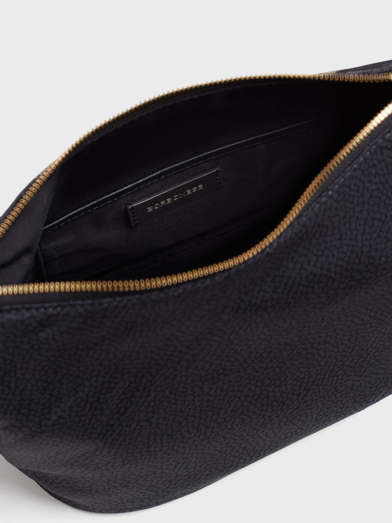 Borsa a tracolla in tessuto Op e animalier - PRIVE TRACOLLA SMALL - Borbonese