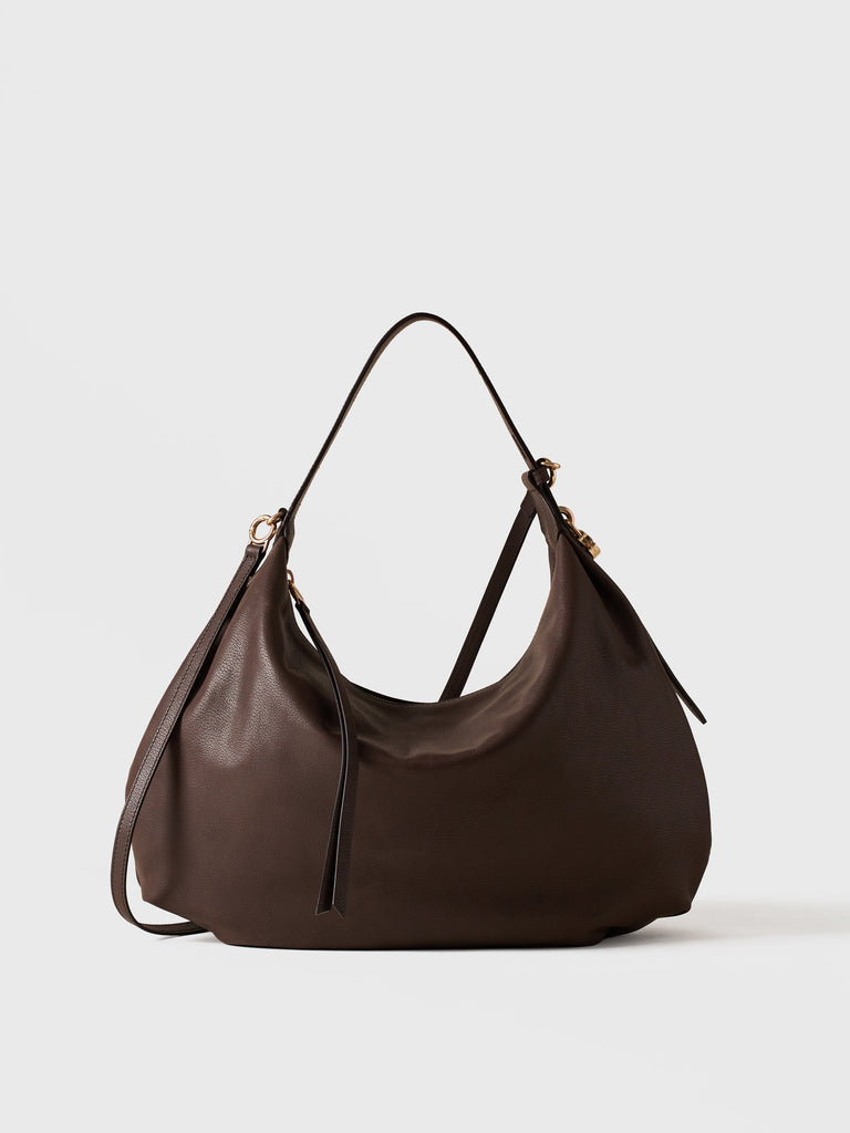 Borsa a spalla in pelle - PRIVE BORSA HOBO MEDIUM - Borbonese