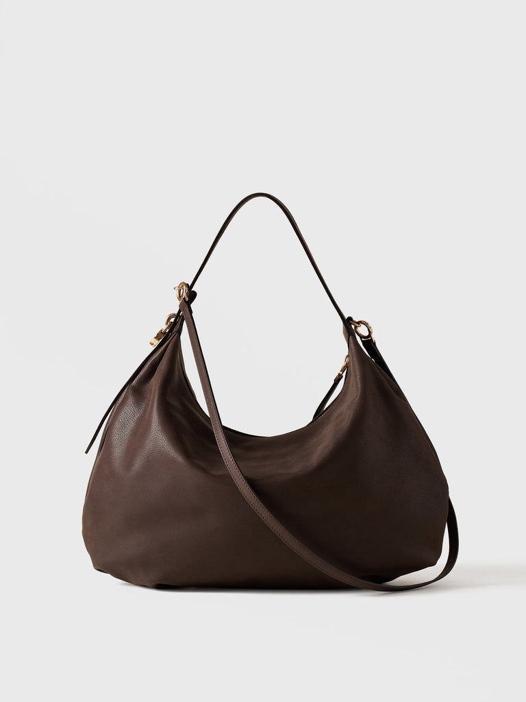 Borsa a spalla in pelle - PRIVE BORSA HOBO MEDIUM - Borbonese