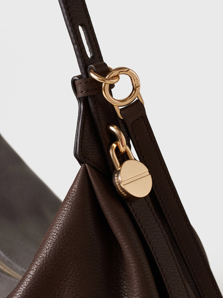 Borsa a spalla in pelle - PRIVE BORSA HOBO MEDIUM - Borbonese