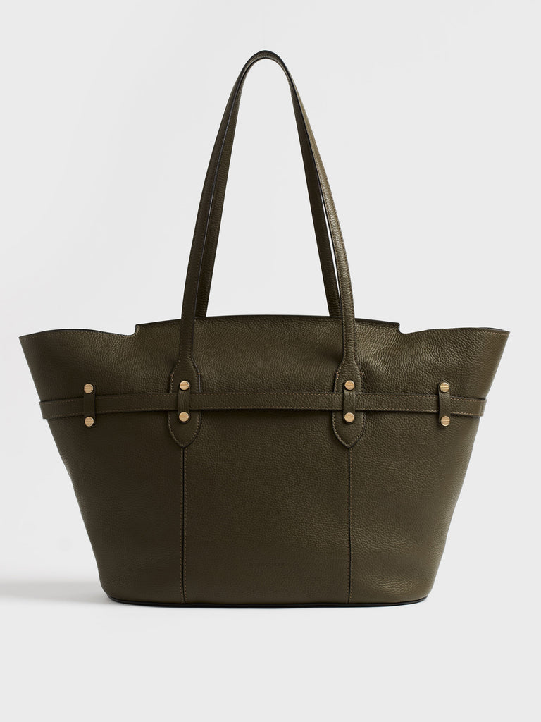 Leather shoulder bag - PREMIERE Shopping Bag Large - Borbonese