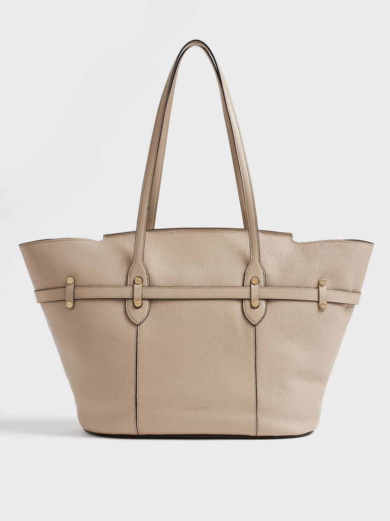 Leather shoulder bag - PREMIERE Shopping Bag Large - Borbonese