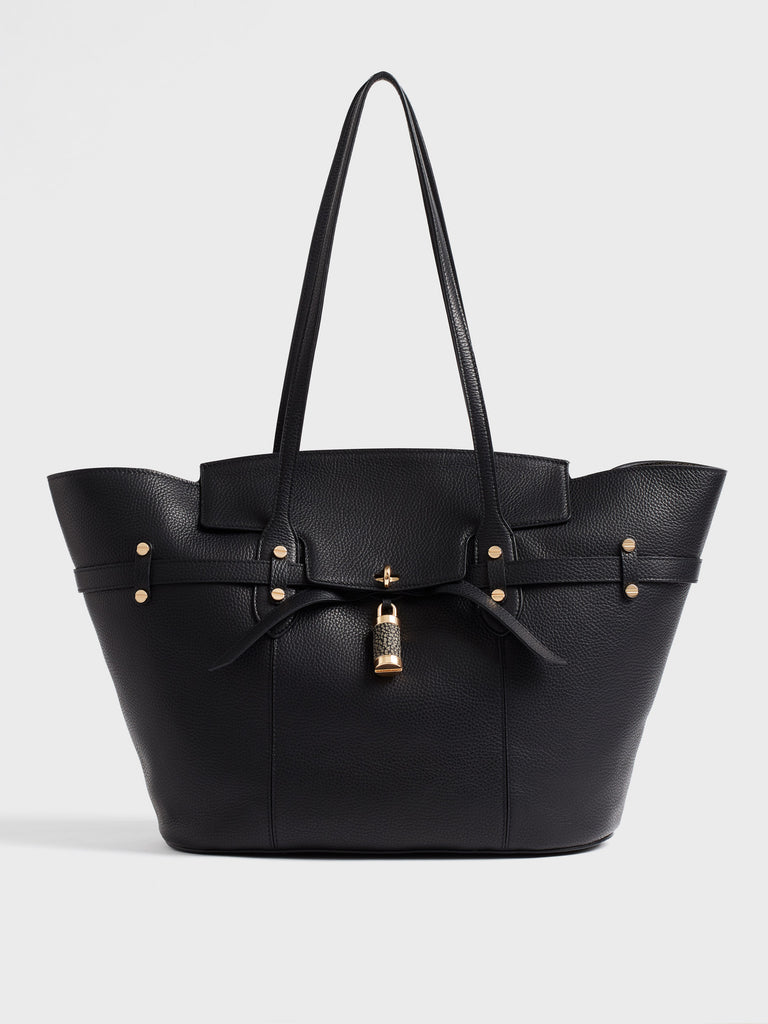 Leather shoulder bag - PREMIERE Shopping Bag Large - Borbonese