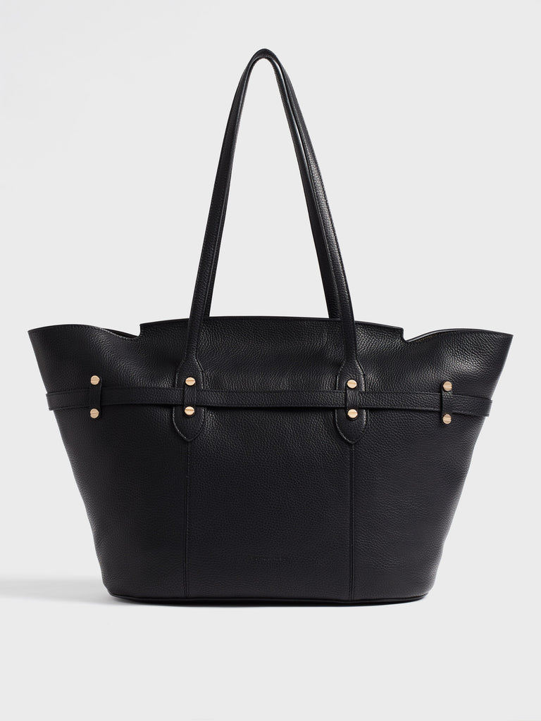 Leather shoulder bag - PREMIERE Shopping Bag Large - Borbonese