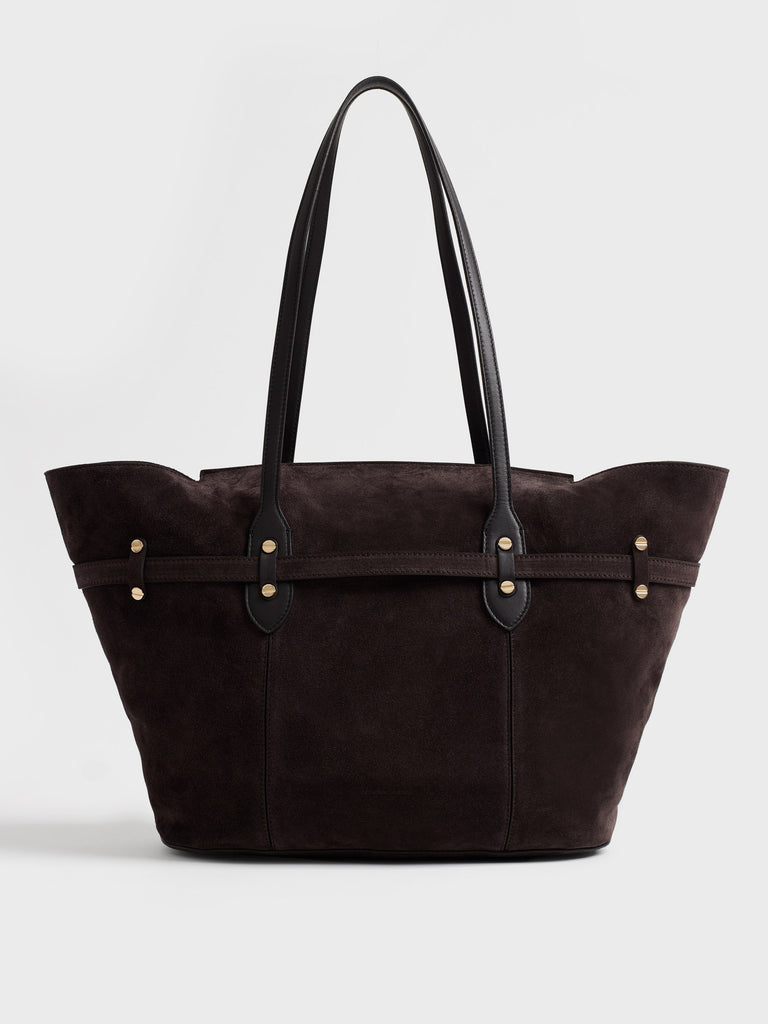 Leather shoulder bag - PREMIERE Shopping Bag Large - Borbonese