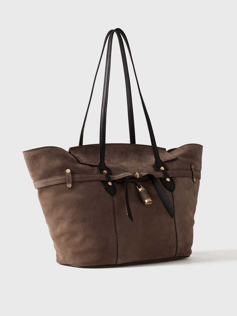 Borsa a spalla in pelle - PREMIERE BORSA SHOPPING LARGE - Borbonese
