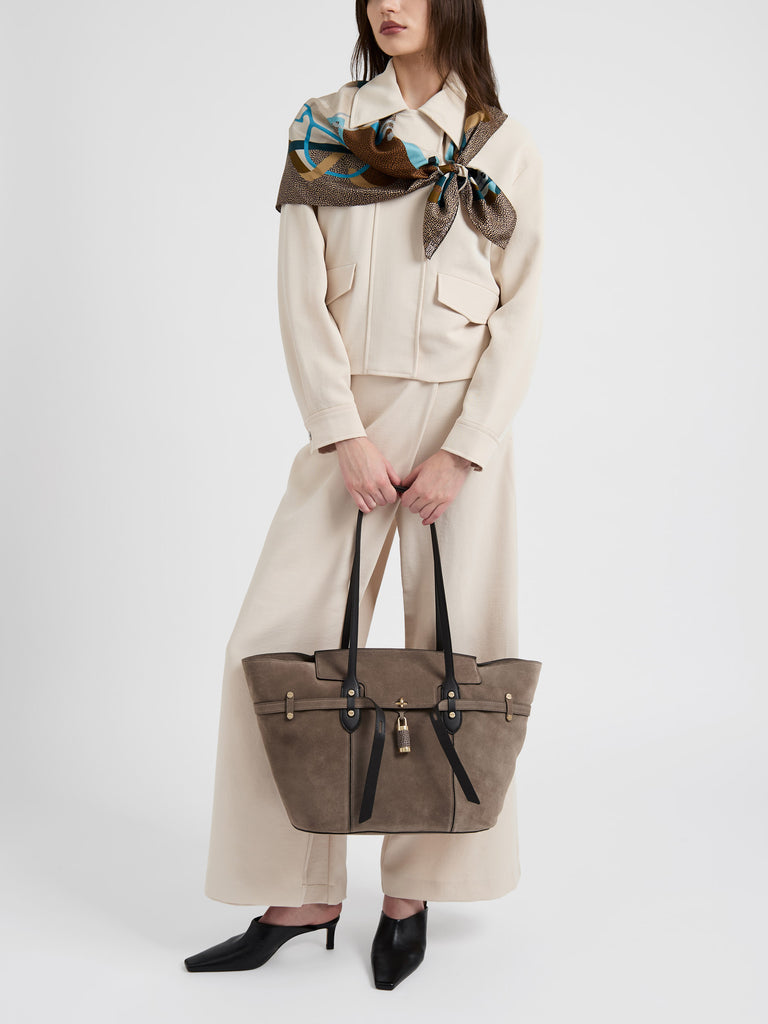 Borsa a spalla in pelle - PREMIERE BORSA SHOPPING LARGE - Borbonese