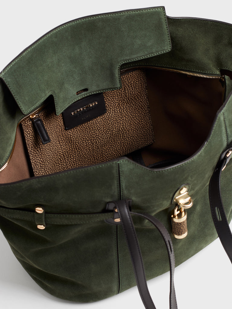 Borsa a spalla in pelle - PREMIERE BORSA SHOPPING LARGE - Borbonese