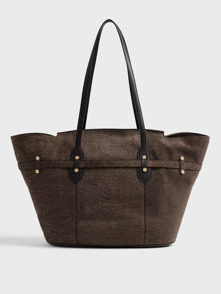 Borsa a spalla in Camoscio Op - PREMIERE BORSA SHOPPING LARGE - Borbonese
