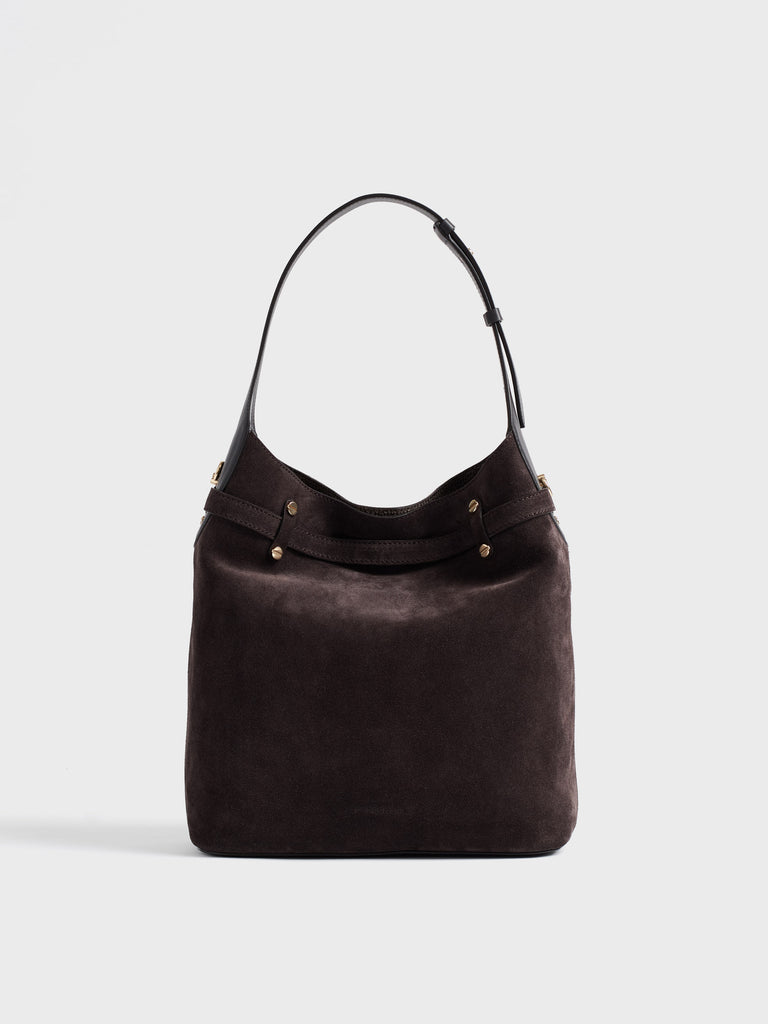 Borsa a spalla in pelle - PREMIERE SECCHIELLO MEDIUM - Borbonese