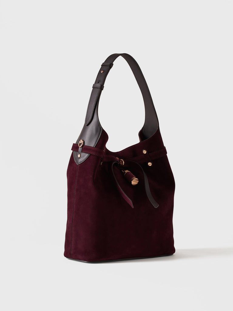 Borsa a spalla in pelle - PREMIERE SECCHIELLO MEDIUM - Borbonese