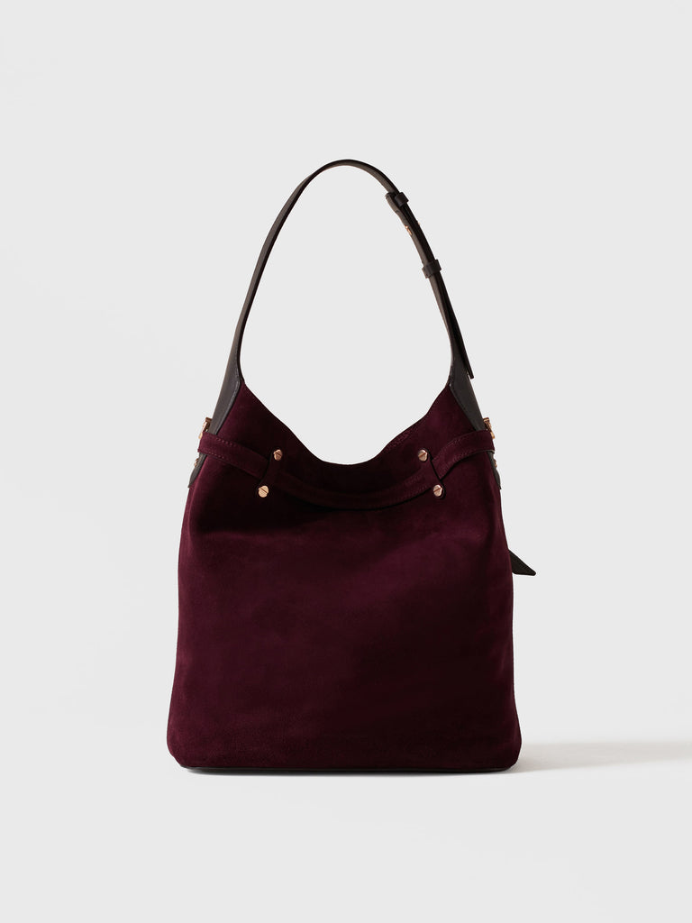 Borsa a spalla in pelle - PREMIERE SECCHIELLO MEDIUM - Borbonese