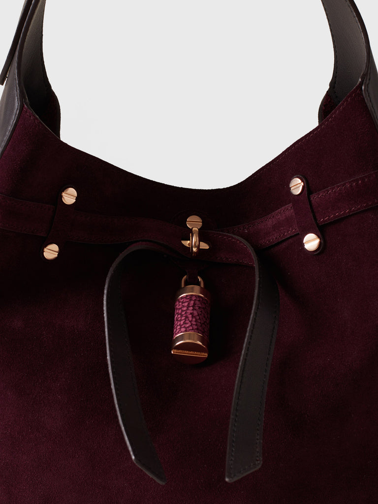Borsa a spalla in pelle - PREMIERE SECCHIELLO MEDIUM - Borbonese