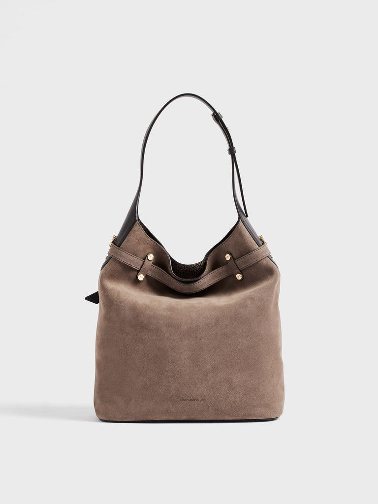 Borsa a spalla in pelle - PREMIERE SECCHIELLO MEDIUM - Borbonese