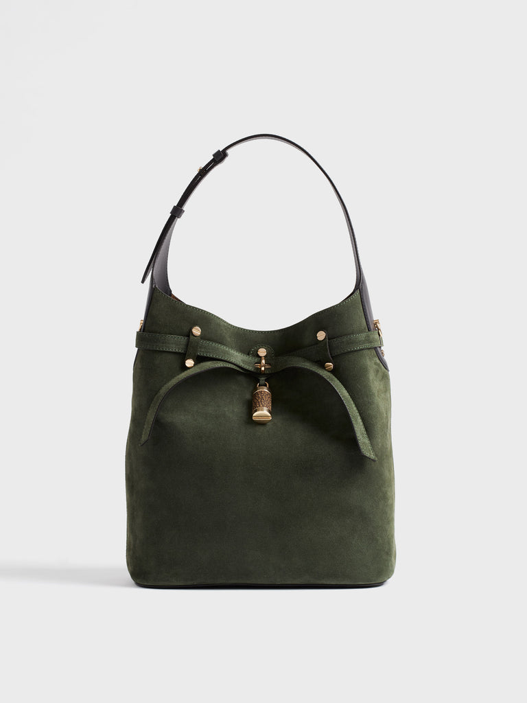 Borsa a spalla in pelle - PREMIERE SECCHIELLO MEDIUM - Borbonese