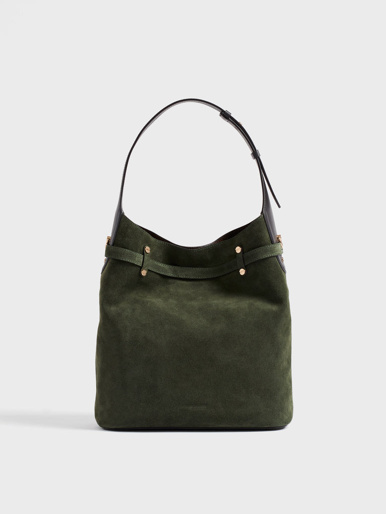 Borsa a spalla in pelle - PREMIERE SECCHIELLO MEDIUM - Borbonese