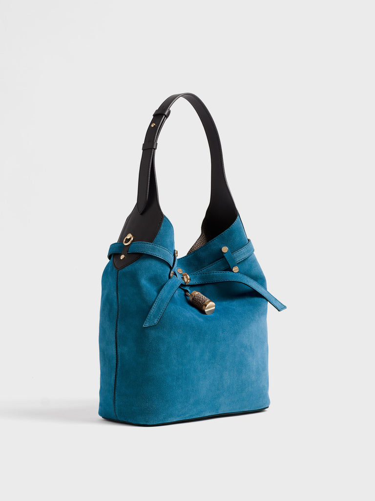 Borsa a spalla in pelle - PREMIERE SECCHIELLO MEDIUM - Borbonese