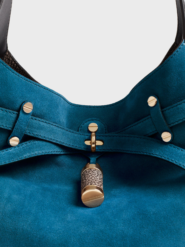 Borsa a spalla in pelle - PREMIERE SECCHIELLO MEDIUM - Borbonese