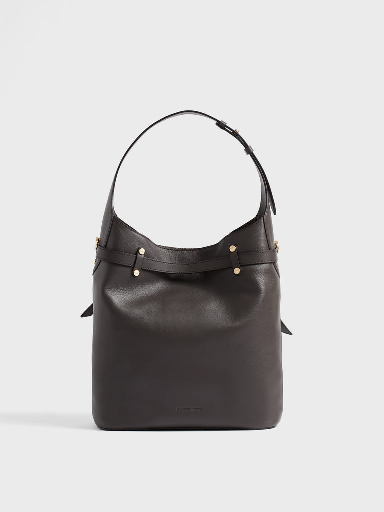 Borsa a spalla in pelle - PREMIERE SECCHIELLO MEDIUM - Borbonese