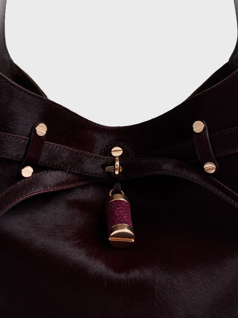 Borsa a spalla in pelle - PREMIERE SECCHIELLO MEDIUM - Borbonese