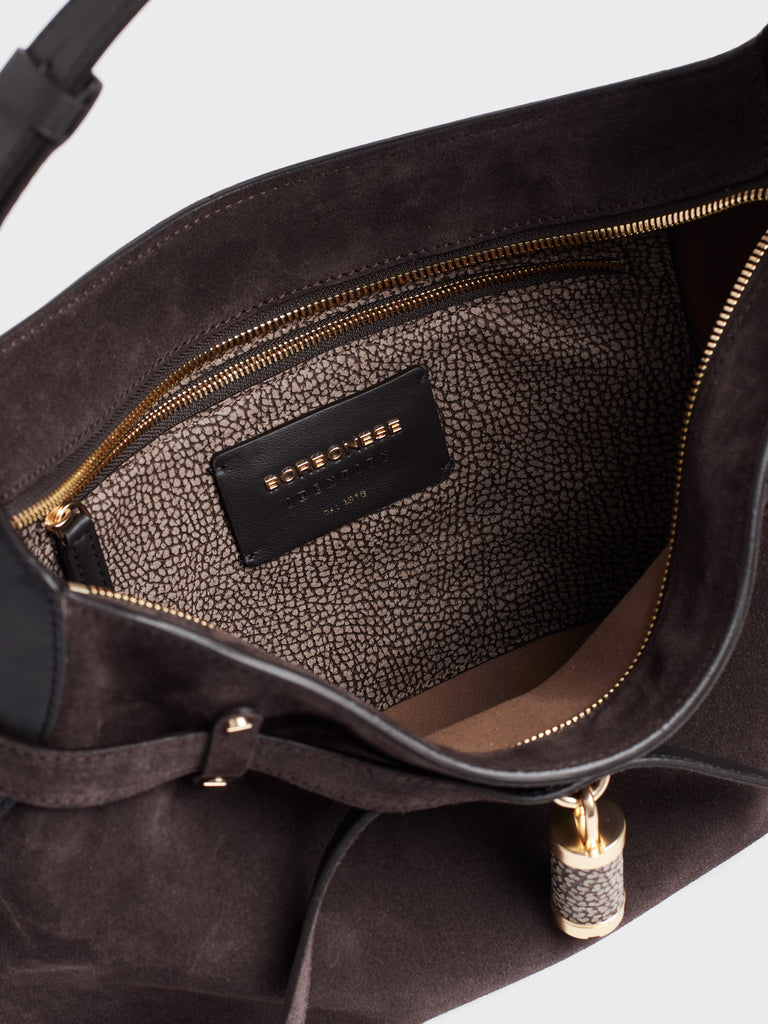 Borsa a spalla in pelle - PREMIERE BORSA HOBO SMALL - Borbonese