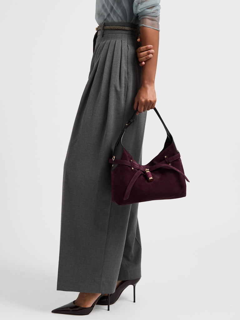 Borsa a spalla in pelle - PREMIERE BORSA HOBO SMALL - Borbonese