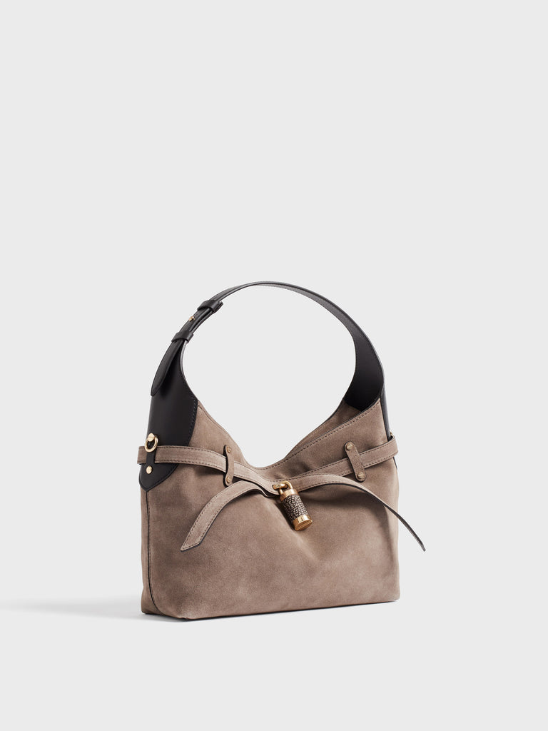 Borsa a spalla in pelle - PREMIERE BORSA HOBO SMALL - Borbonese