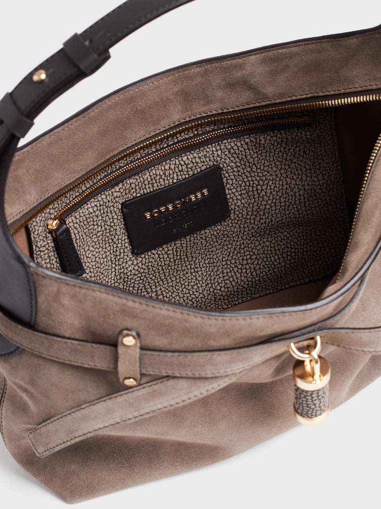 Borsa a spalla in pelle - PREMIERE BORSA HOBO SMALL - Borbonese