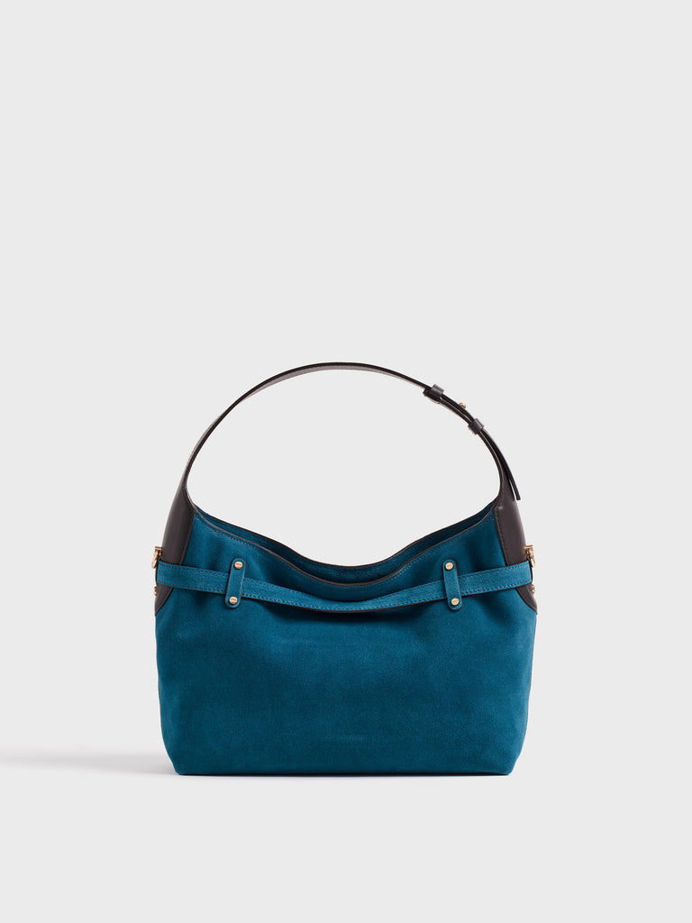 Leather shoulder bag - PREMIERE HOBO BAG SMALL - Borbonese