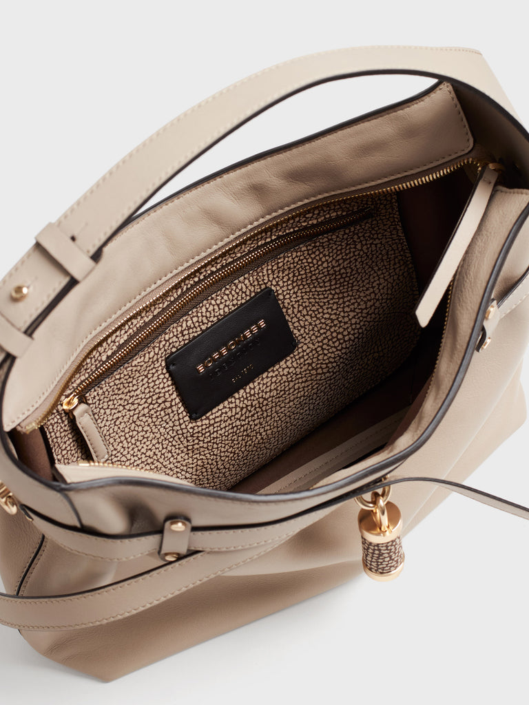 Borsa a spalla in pelle - PREMIERE BORSA HOBO SMALL - Borbonese