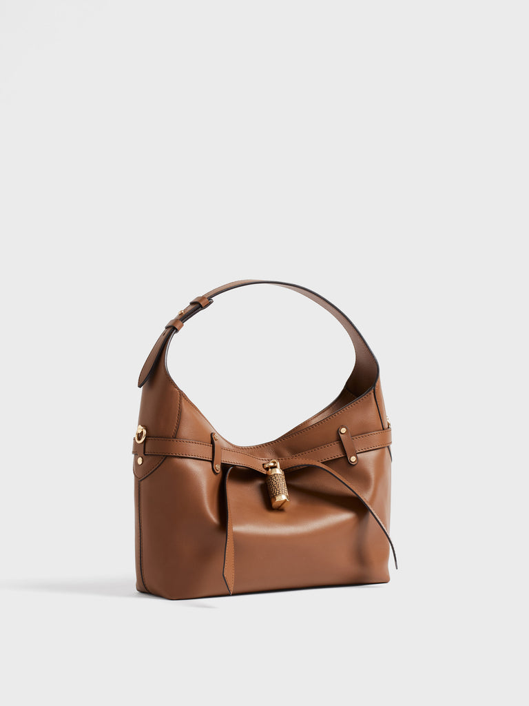 Borsa a spalla in pelle - PREMIERE BORSA HOBO SMALL - Borbonese