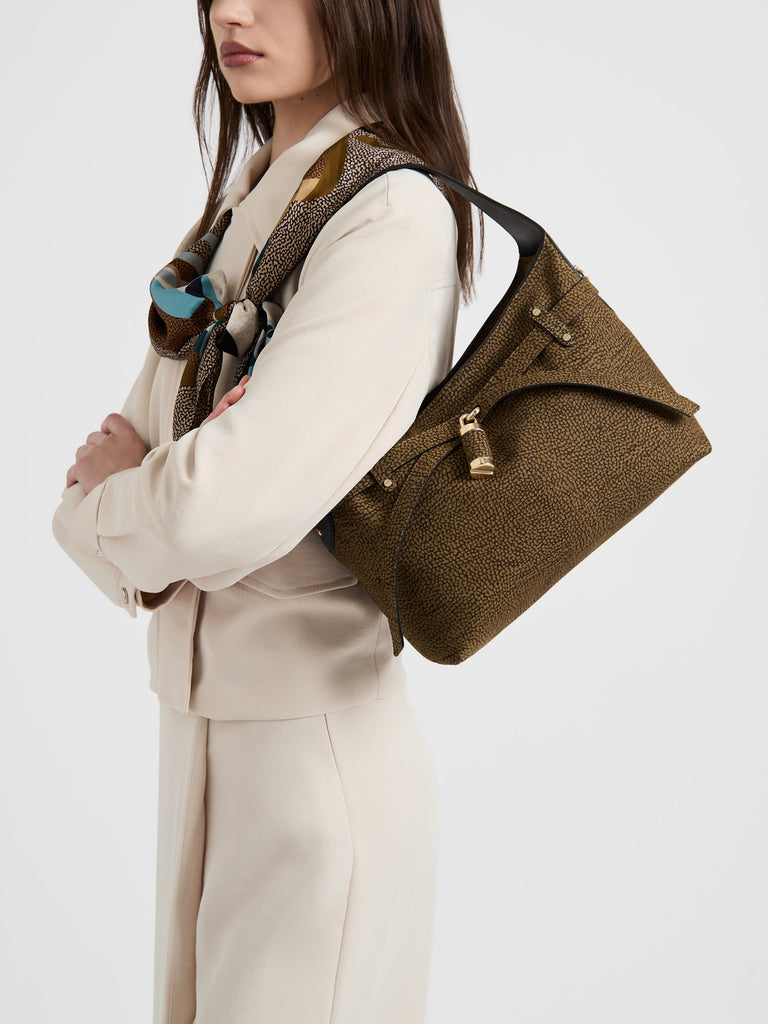 Borsa a spalla in pelle - PREMIERE BORSA HOBO SMALL - Borbonese