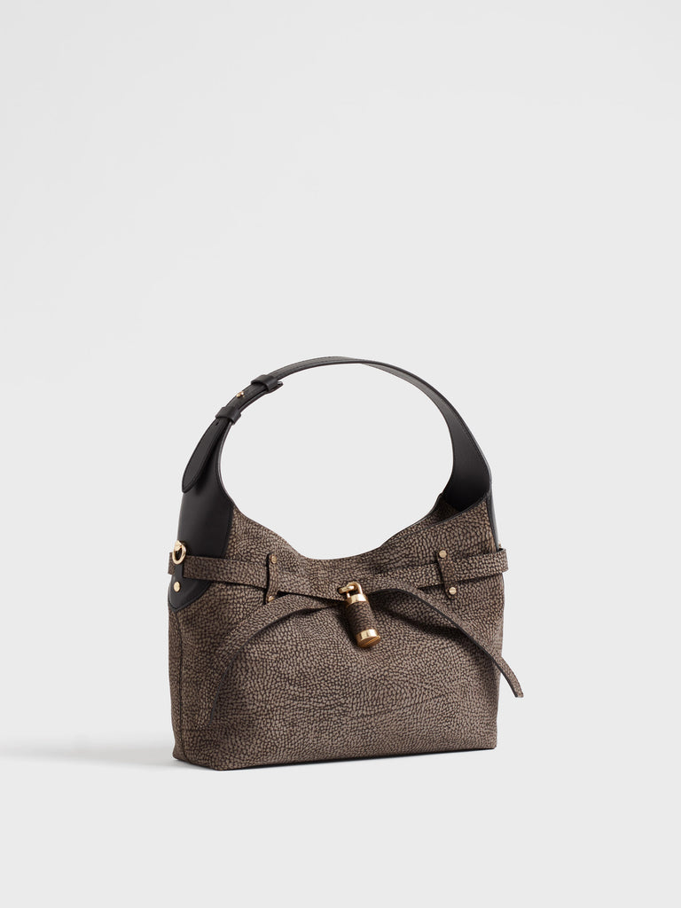 Borsa a spalla in pelle - PREMIERE BORSA HOBO SMALL - Borbonese