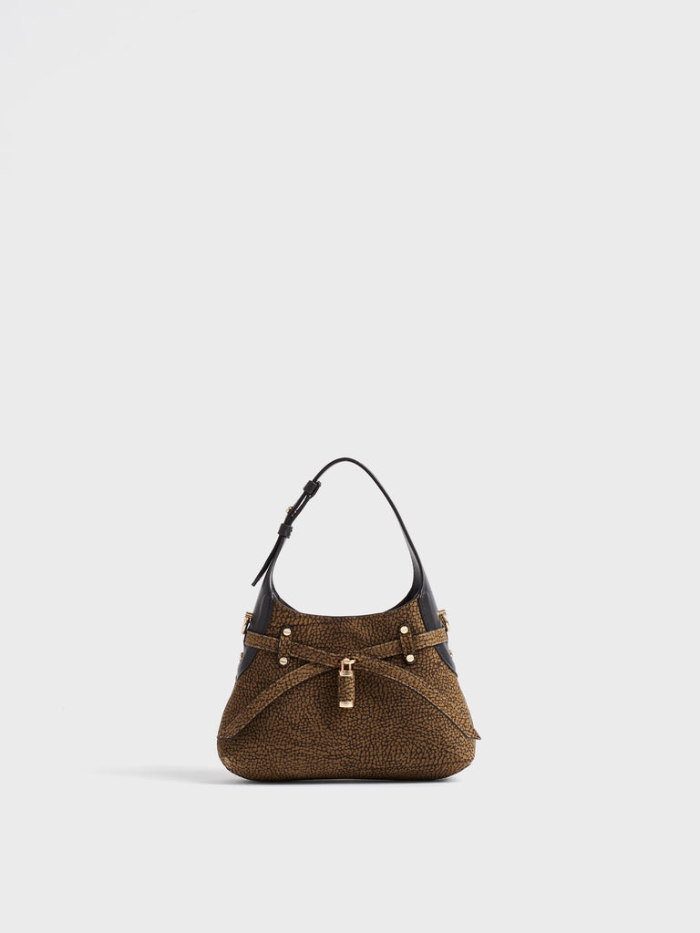 Borsa a tracolla in Camoscio Op - B-HALO BORSA MINI  - Borbonese