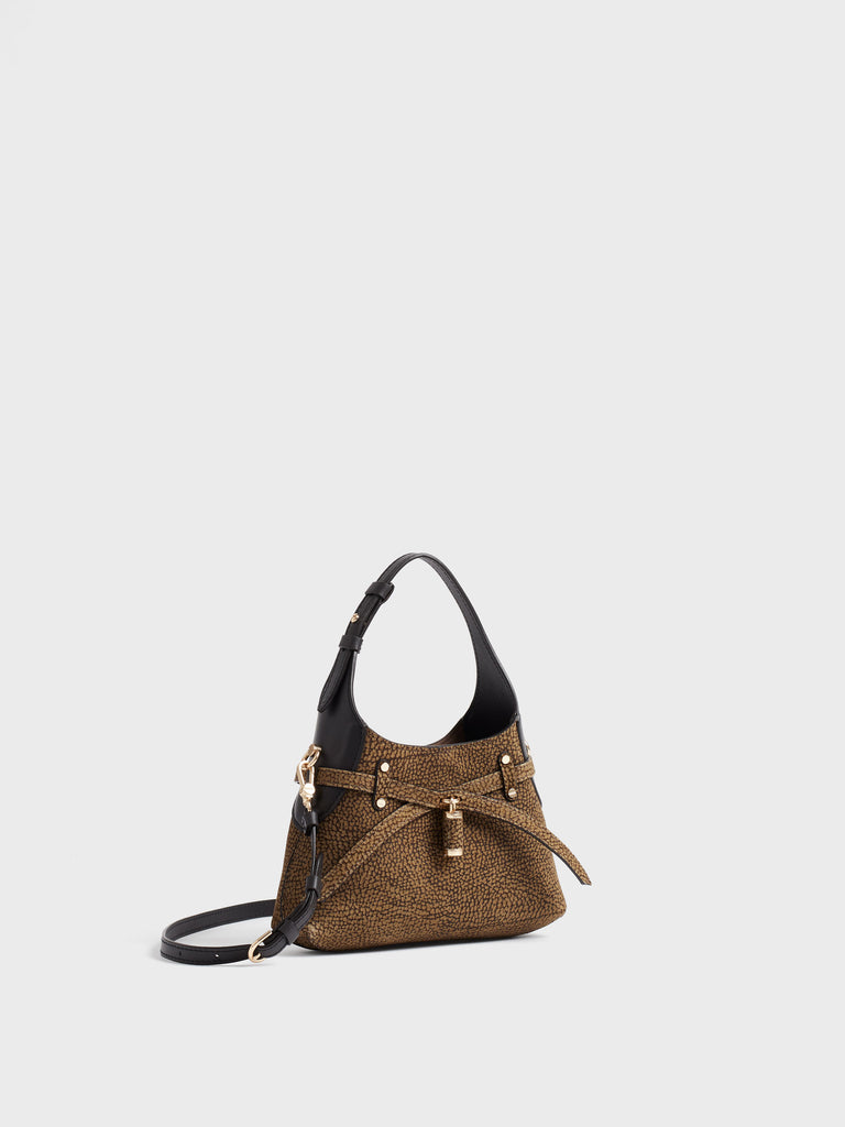 Borsa a tracolla in Camoscio Op - B-HALO BORSA MINI  - Borbonese