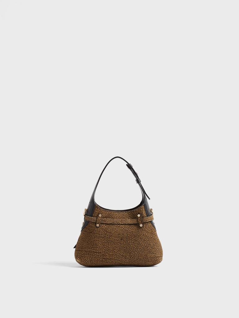 Borsa a tracolla in Camoscio Op - B-HALO BORSA MINI  - Borbonese