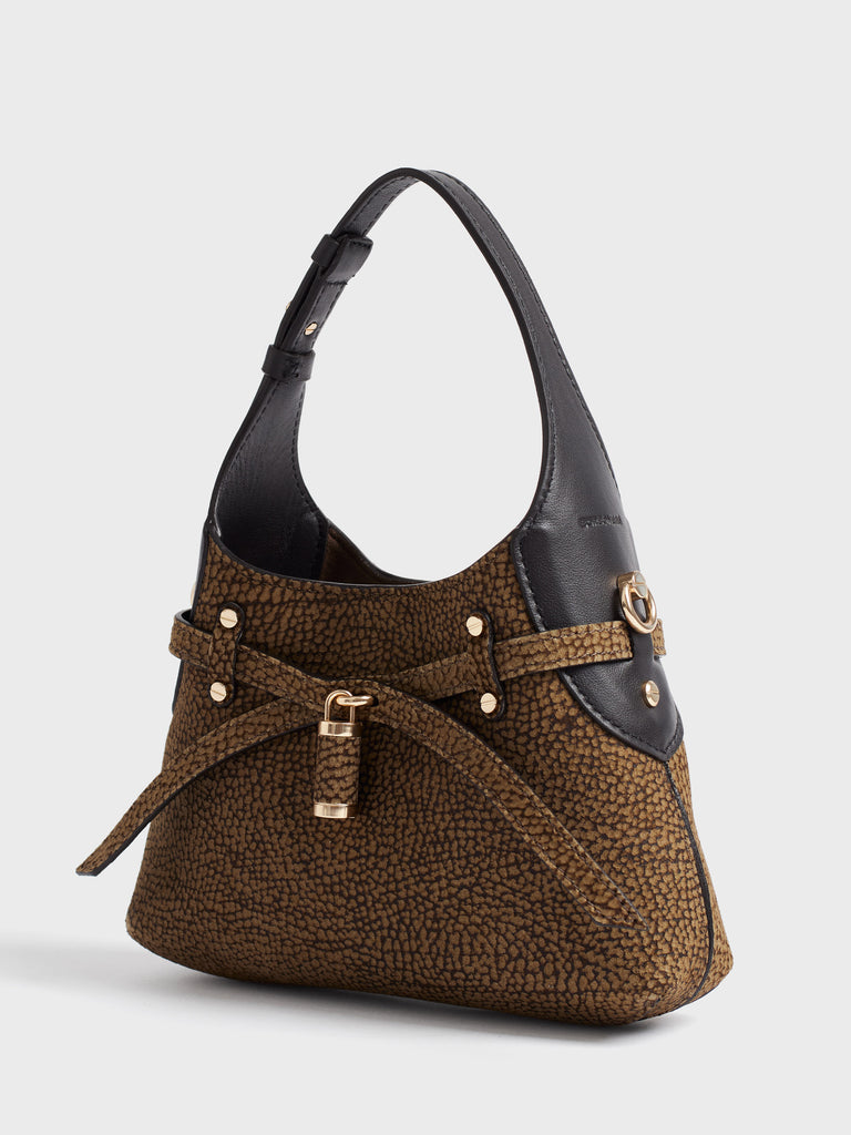 Borsa a tracolla in Camoscio Op - B-HALO BORSA MINI  - Borbonese