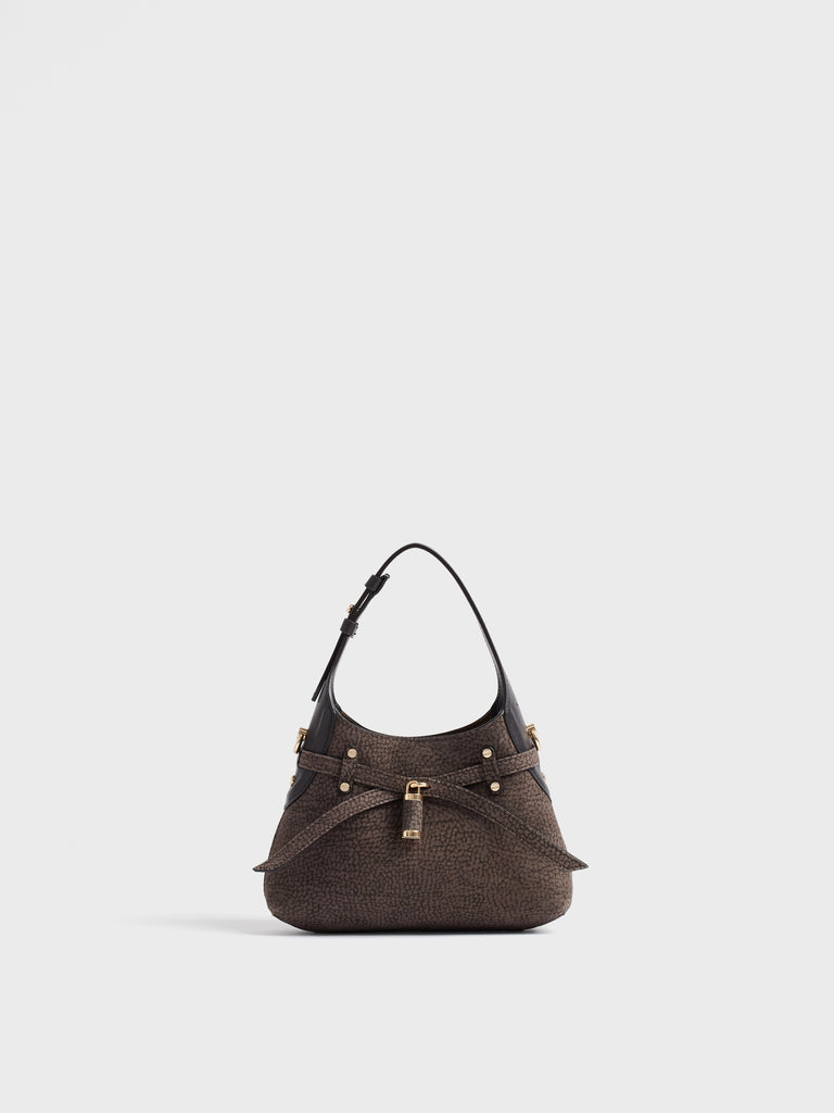 Borsa a tracolla in Camoscio Op - B-HALO BORSA MINI  - Borbonese