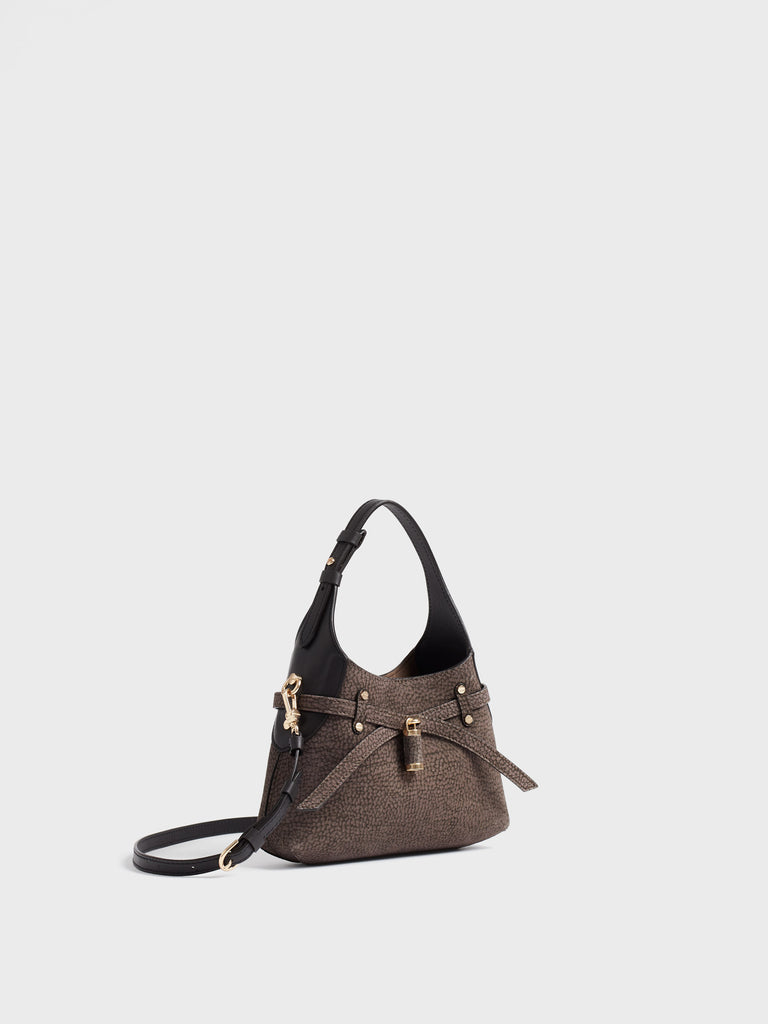 Borsa a tracolla in Camoscio Op - B-HALO BORSA MINI  - Borbonese