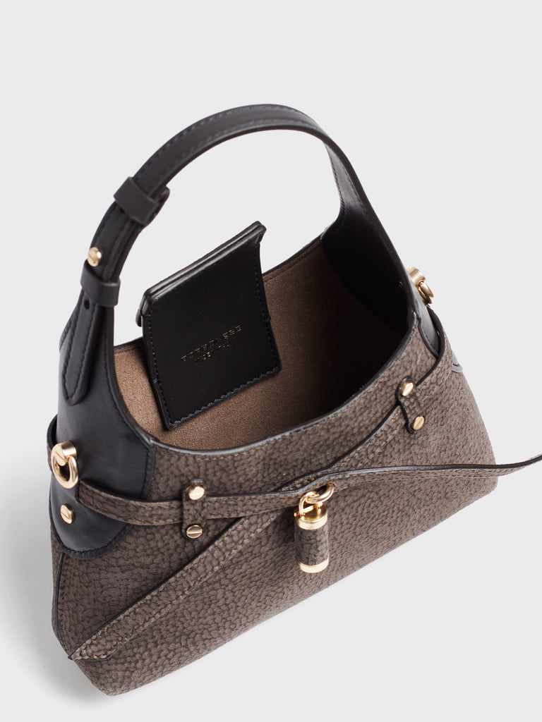 Borsa a tracolla in Camoscio Op - B-HALO BORSA MINI  - Borbonese