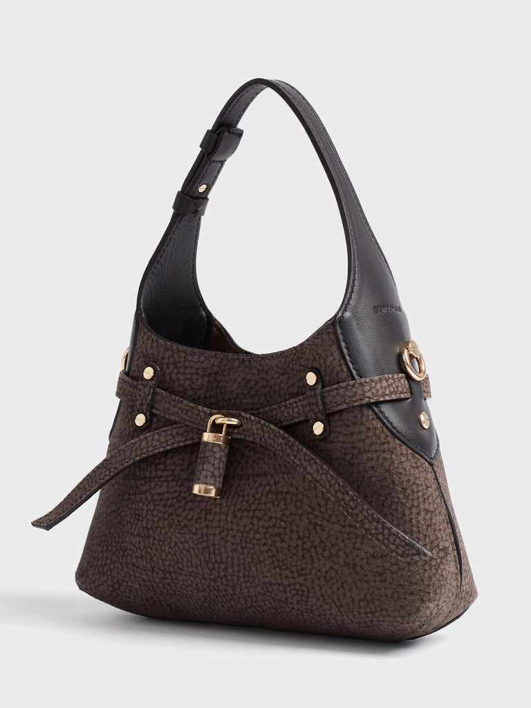 Borsa a tracolla in Camoscio Op - B-HALO BORSA MINI  - Borbonese
