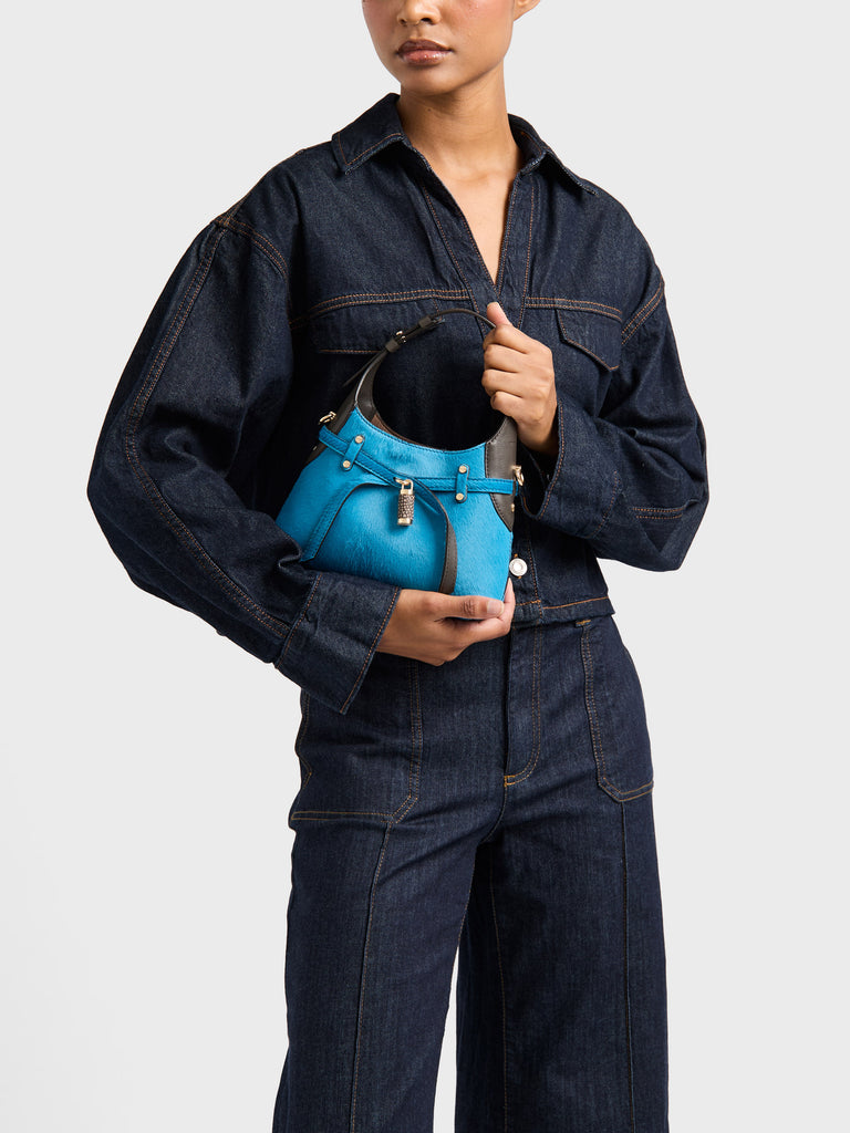 Borsa a tracolla in Pelle - B-HALO BORSA MINI  - Borbonese