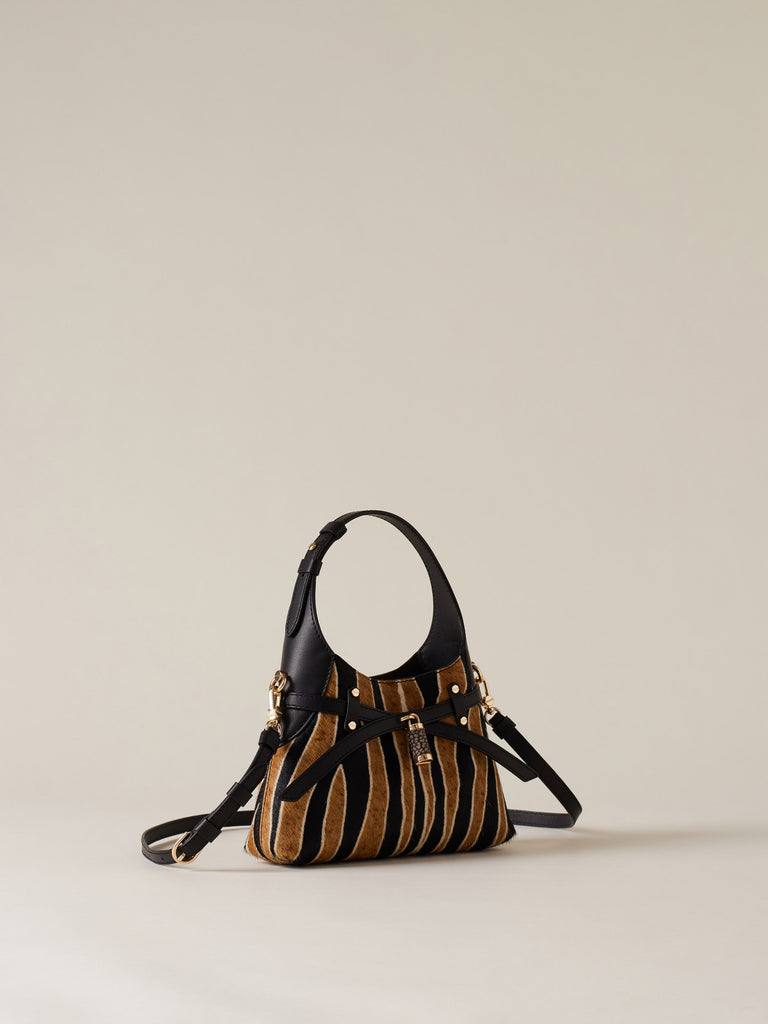 Borsa a tracolla in Cavallino - HALO MINI BAG - Borbonese