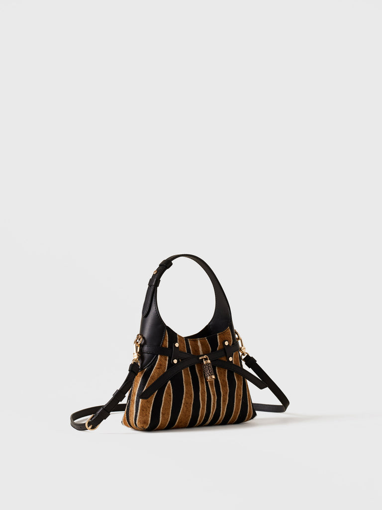 Borsa a tracolla in Cavallino - HALO MINI BAG - Borbonese