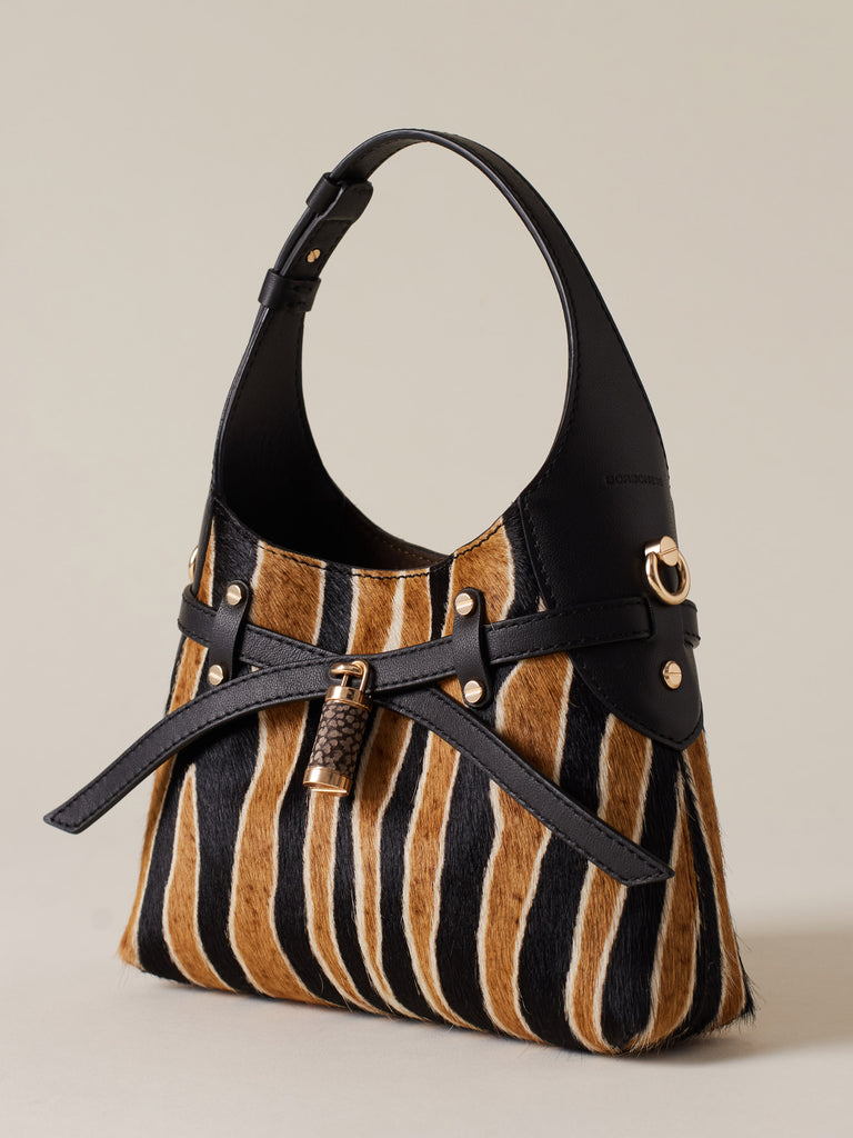 Borsa a tracolla in Cavallino - HALO MINI BAG - Borbonese