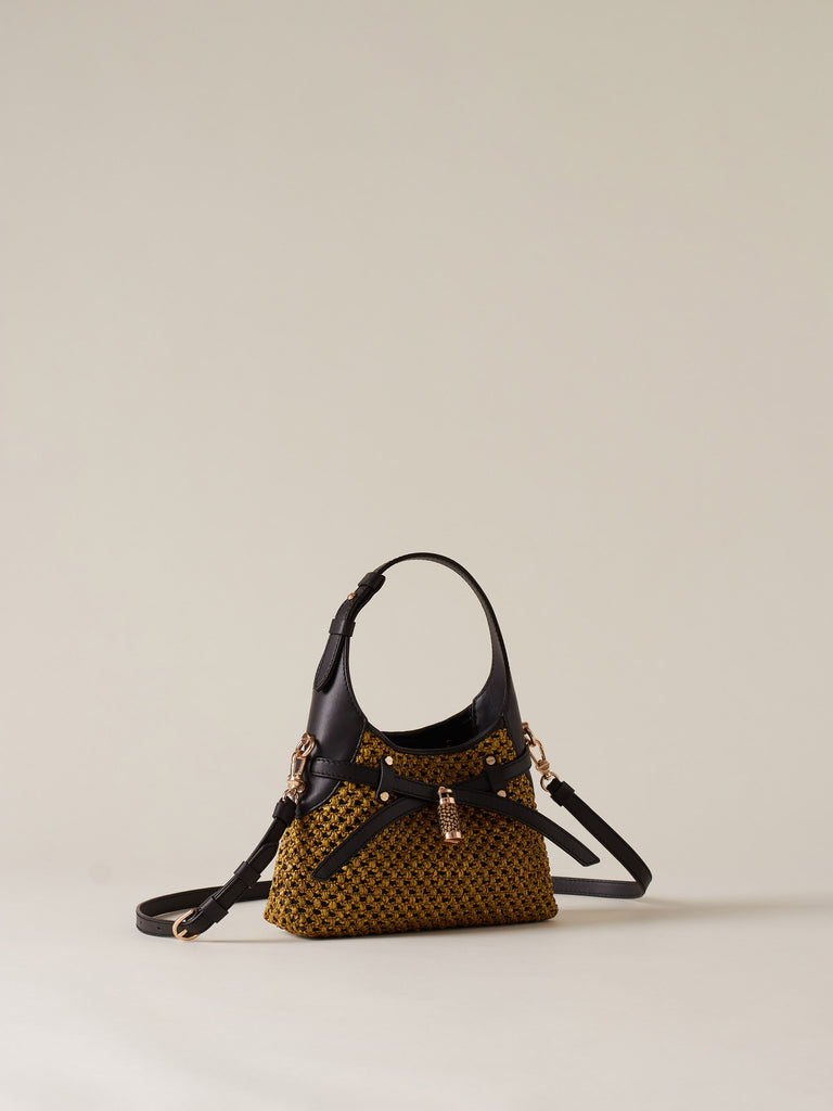 Borsa a tracolla in Paglia - HALO MINI BAG - Borbonese