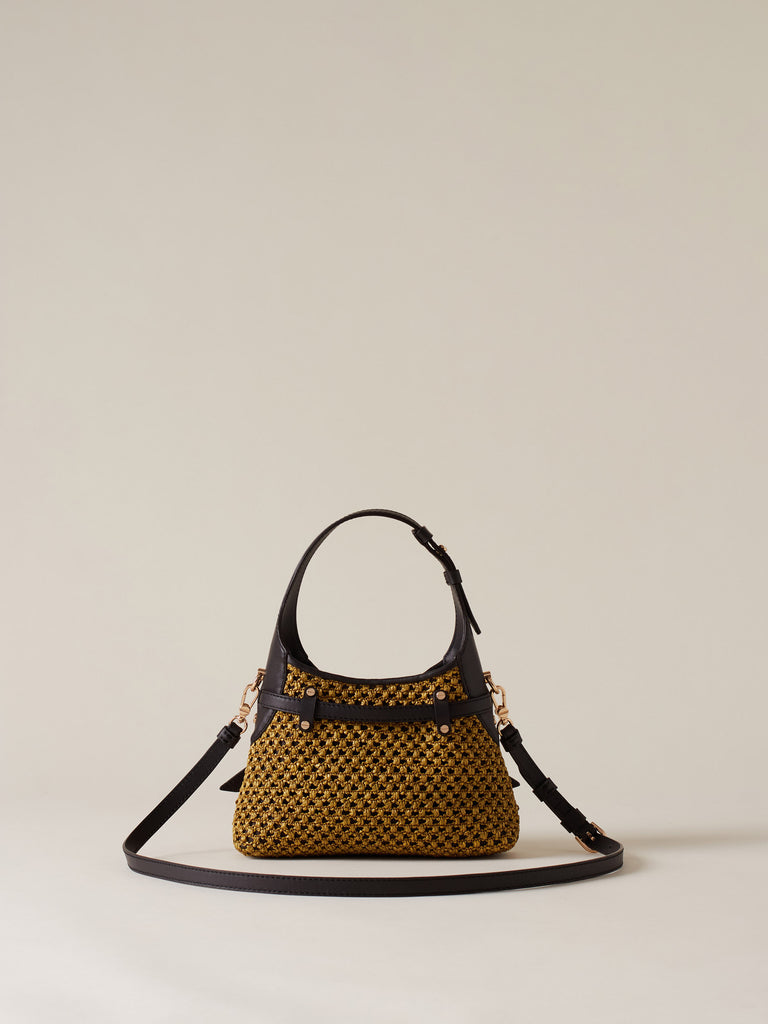 Borsa a tracolla in Paglia - HALO MINI BAG - Borbonese