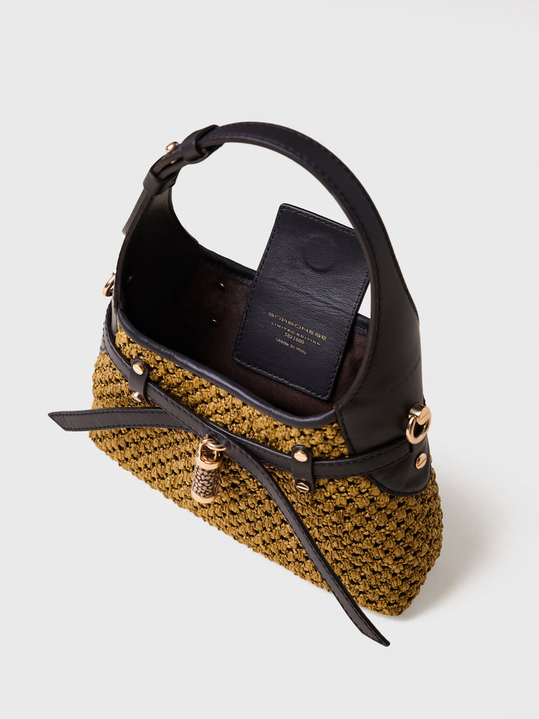 Borsa a tracolla in Paglia - HALO MINI BAG - Borbonese