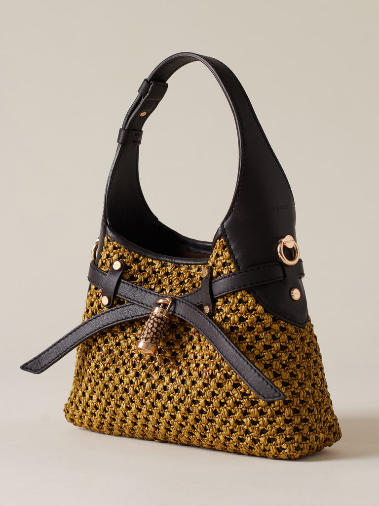 Borsa a tracolla in Paglia - HALO MINI BAG - Borbonese